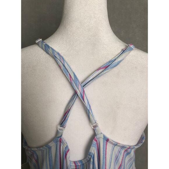 Tommy Bahama Women's Large Stripe Sleeveless Short Night Gown NEW - Picture 5 of 8